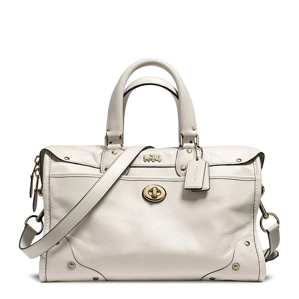 Coach Grain Leather Rhyder Satchel Crossbody Strap 33689
